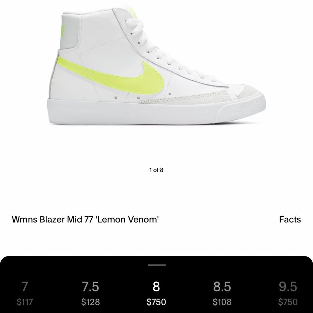 Womens blazer Mid 77´ Lemon Venom’
